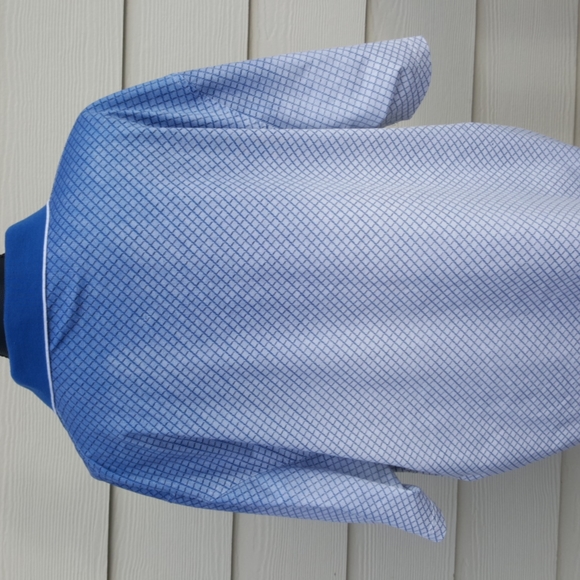 SCALA MILANO ITALY Blue Ombre Men's Polo Shirt (XXL) - Picture 3 of 8